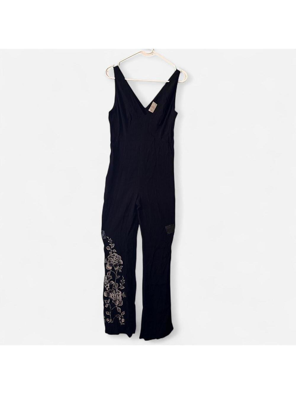 HD in Paris by Anthropologie black jumpsuit, size 0 US NWT